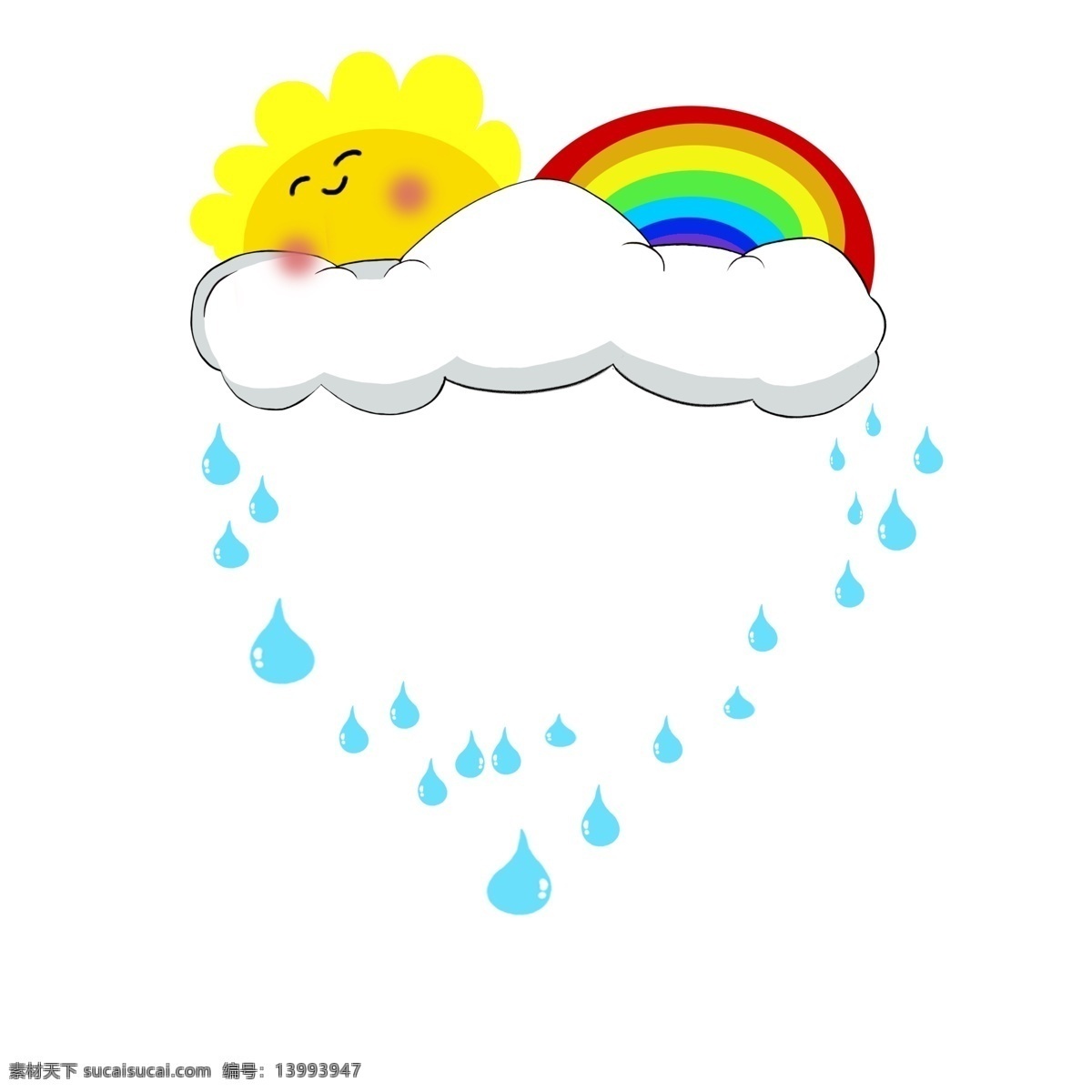 创意 可爱 卡通 雨滴 边框 雨滴边框