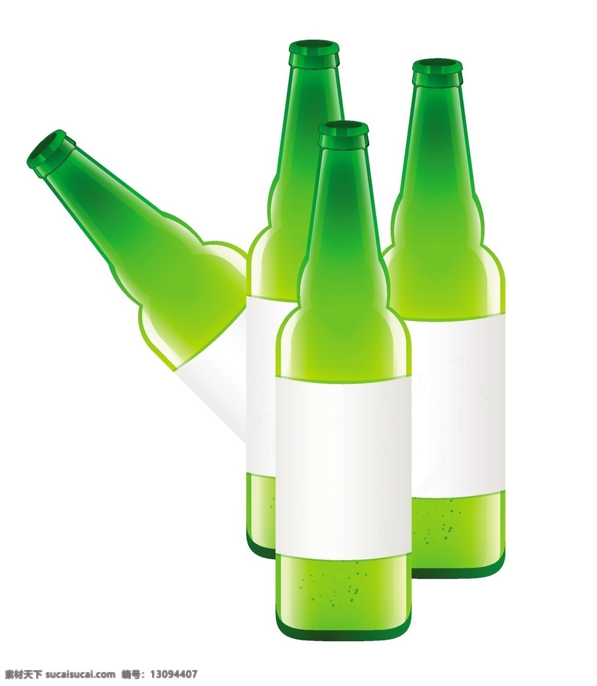 啤酒瓶 矢量 白色