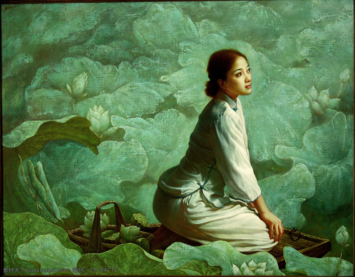 张强 油画 国画 绘画书法 设计图库 文化艺术 张强油画 随风飘来的歌 家居装饰素材