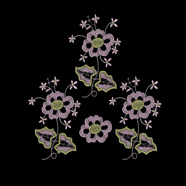 绣花免费下载 粉红色 服装图案 黑色 花卉 色彩 绣花 面料图库 服装设计 图案花型