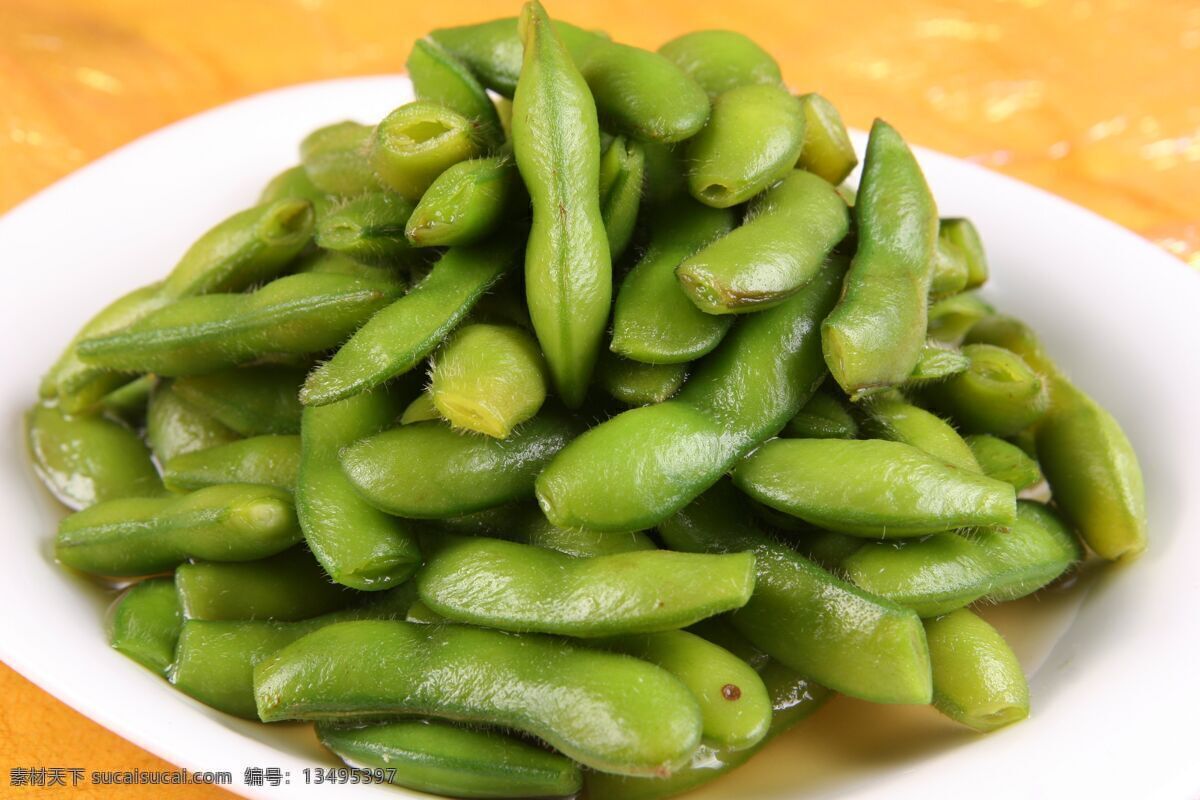 毛豆 冷菜 冷盘 凉菜 卤水毛豆 水煮毛豆 传统美食 餐饮美食