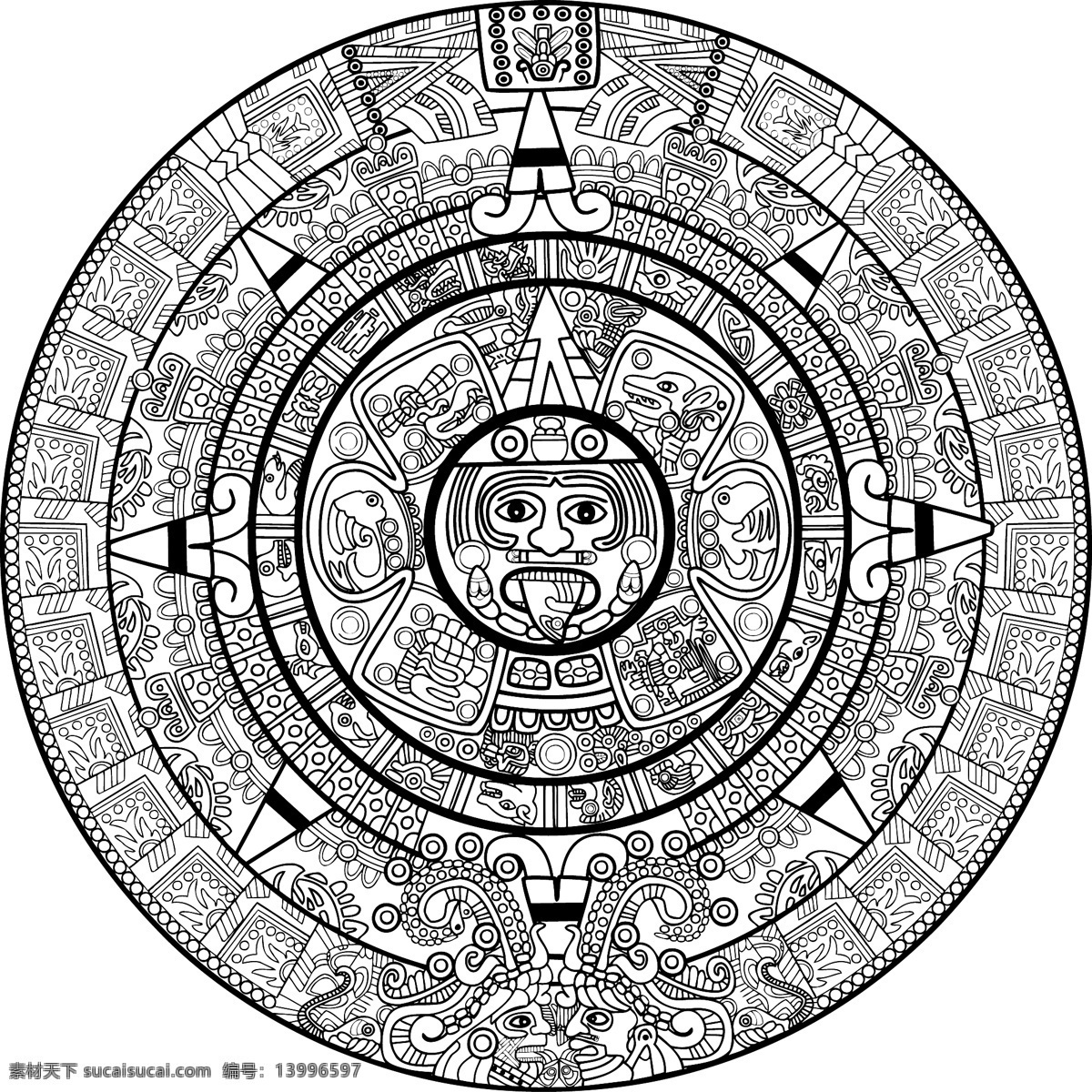 玛雅符文符号 玛雅 符文 符号 古老 图形 纹样 其他设计 矢量