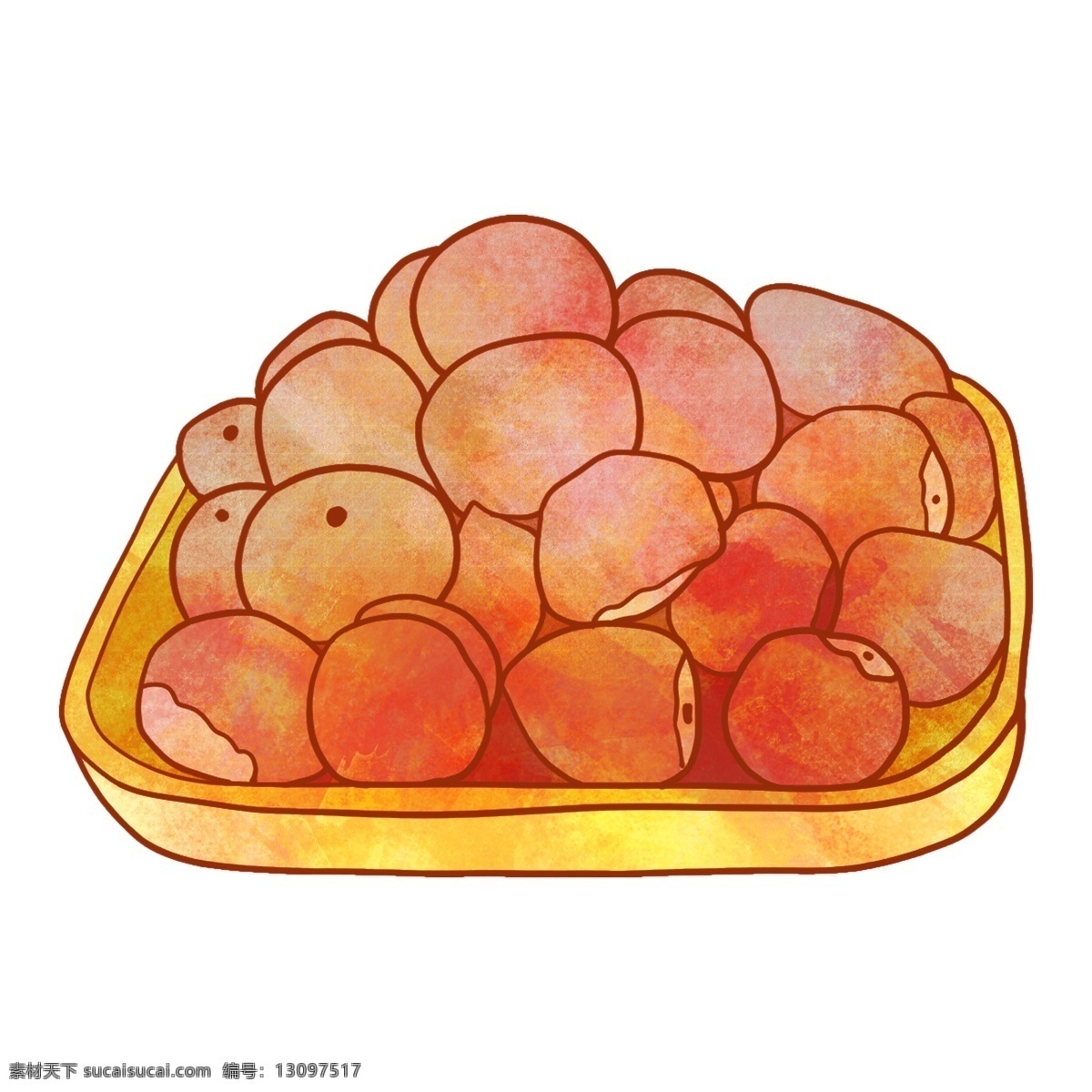 花生 坚果 卡通 插画 花生的坚果 卡通插画 坚果插画 美食插画 零食插画 坚果小吃 好吃的花生