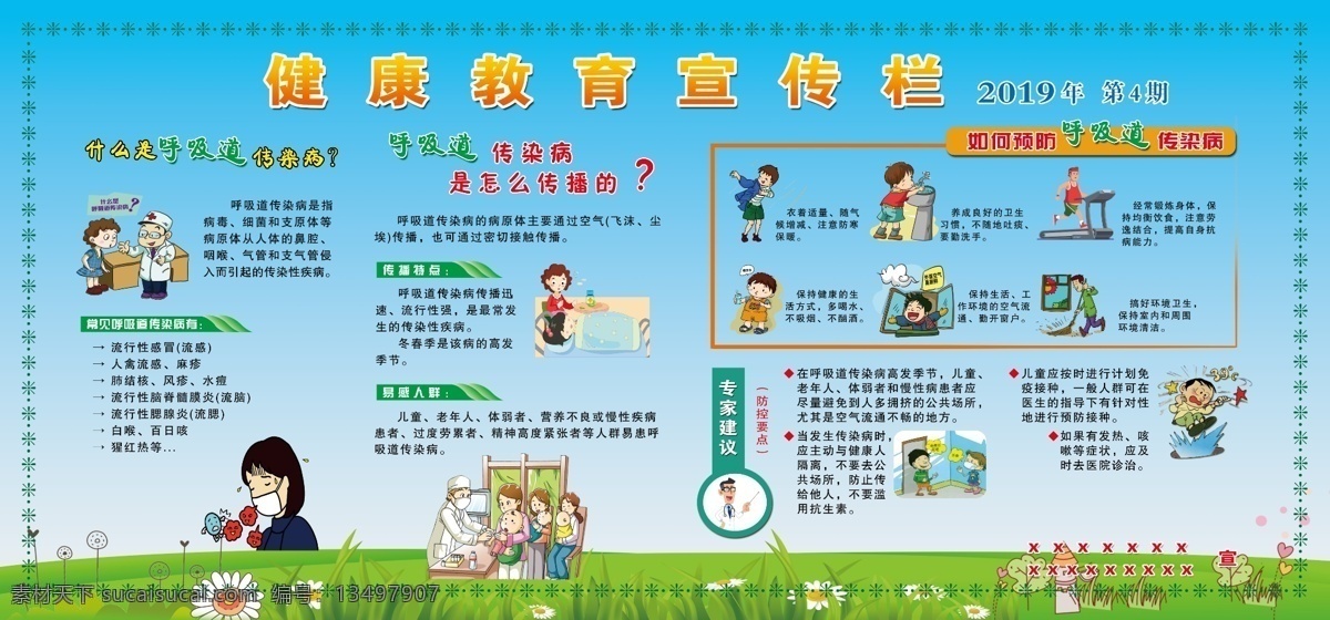 健康教育 宣传栏 健康教育宣传 健康宣传栏版 呼吸道传染病 呼吸道预防图 呼吸道传播图