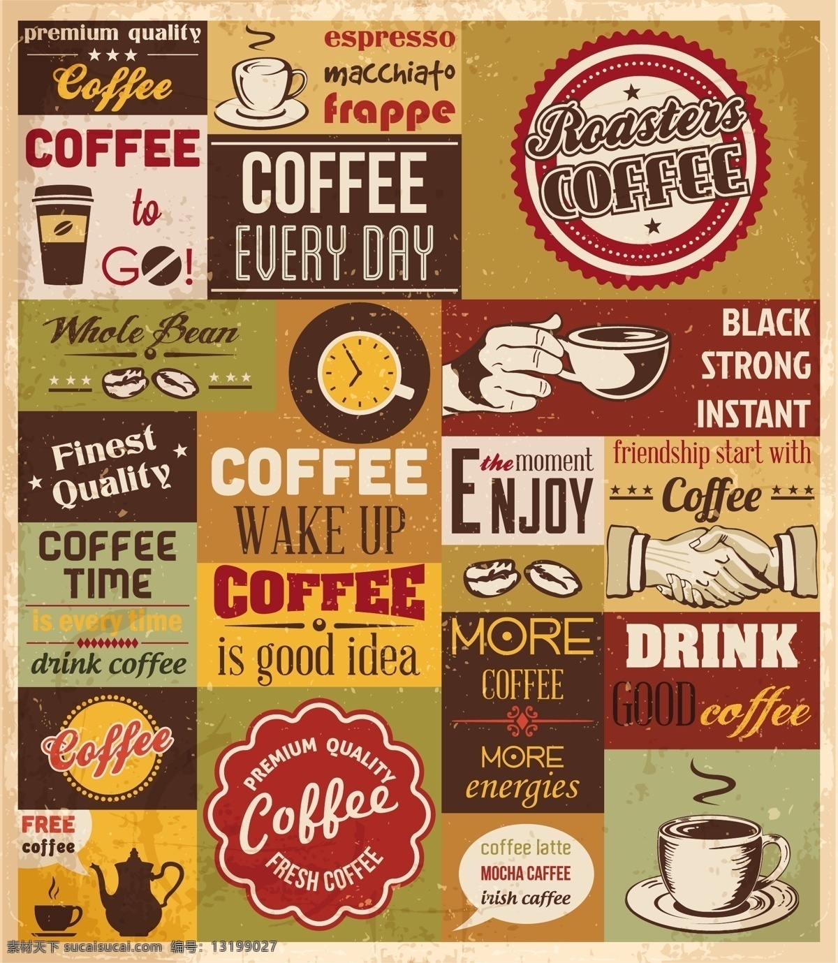 咖啡 标签 标志设计 矢量 图形 标识 底纹背景 源文件 下载素材 装饰背景 广告背景 免费