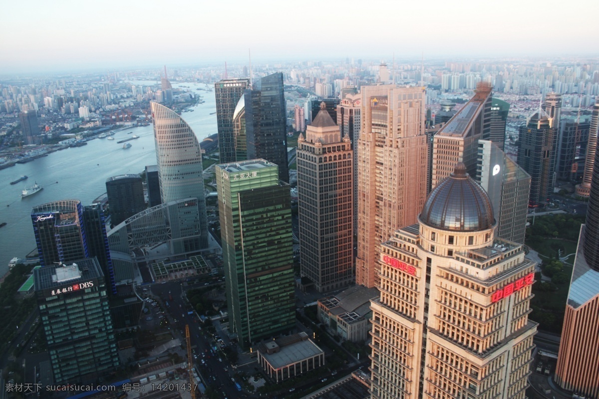 上海 黄浦江 高楼 鸟瞰 环球金融中心 东方明珠 城市 金融 都市 旅途 国内旅游 旅游摄影
