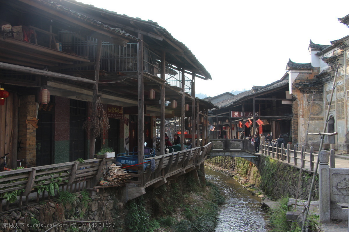 下梅街道 老街 村庄 小溪 武夷山景点 旅游摄影 人文景观