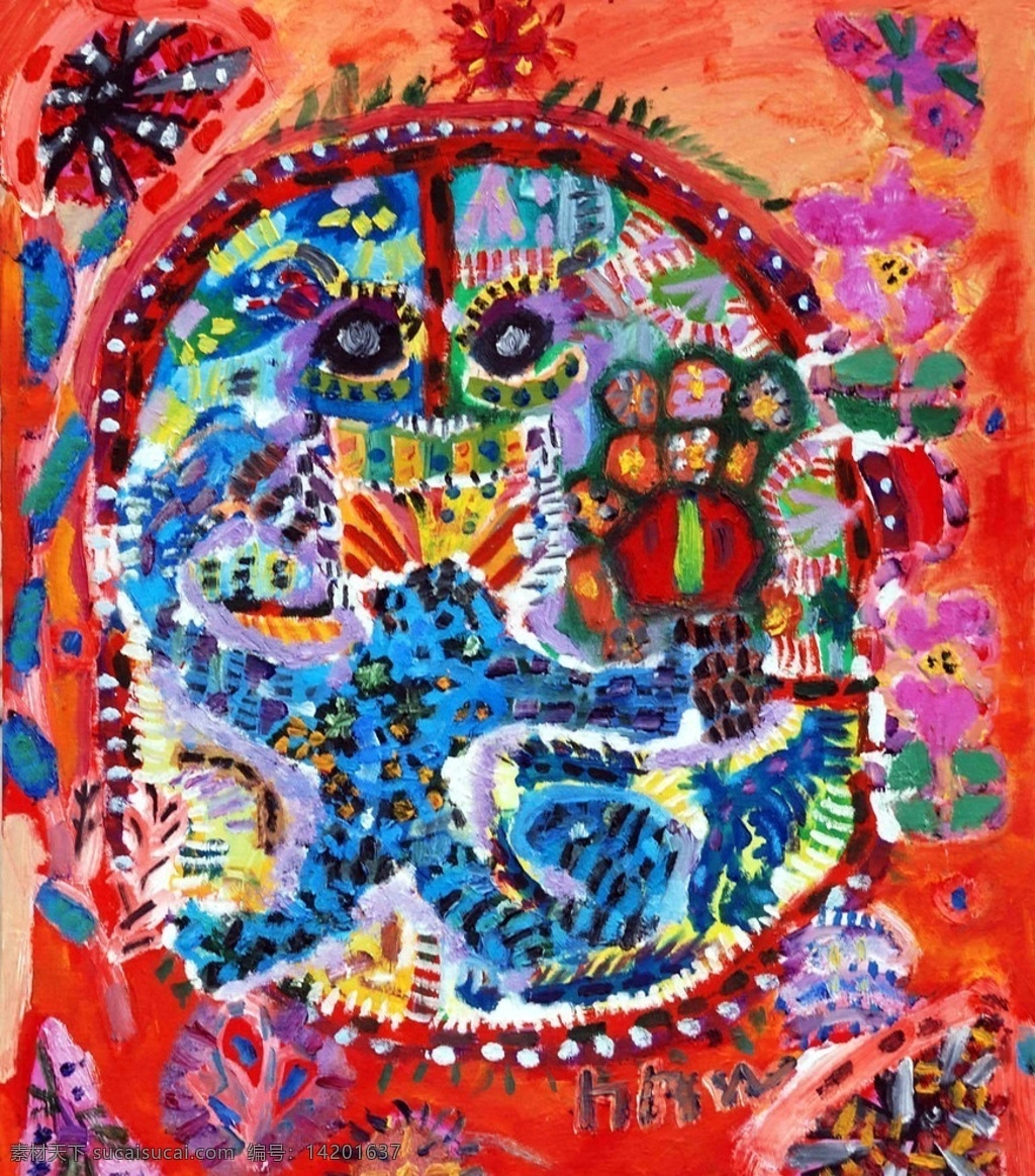 儿童绘画 儿童画 想像力 抽象画 传统艺术 文化艺术 绘画书法 设计图库