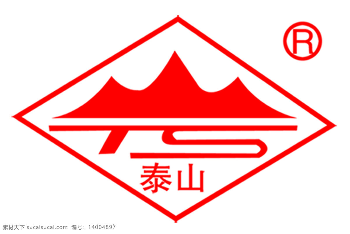 石膏 标志 泰山牌 logo 石膏线 logo设计