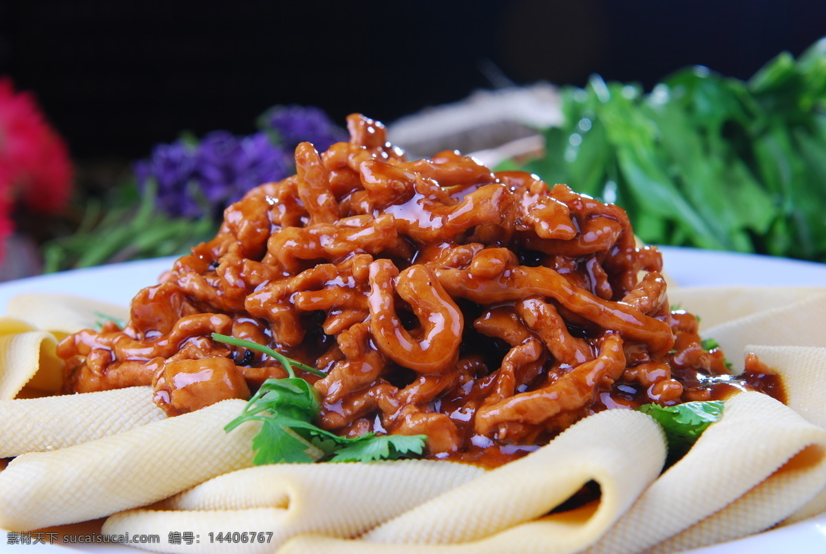 京酱肉丝 肉丝 好吃 特色 家常 餐饮美食 传统美食