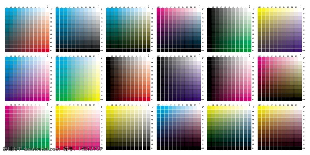 四 色色 板 色版 颜色 常用颜色 参数表 分层