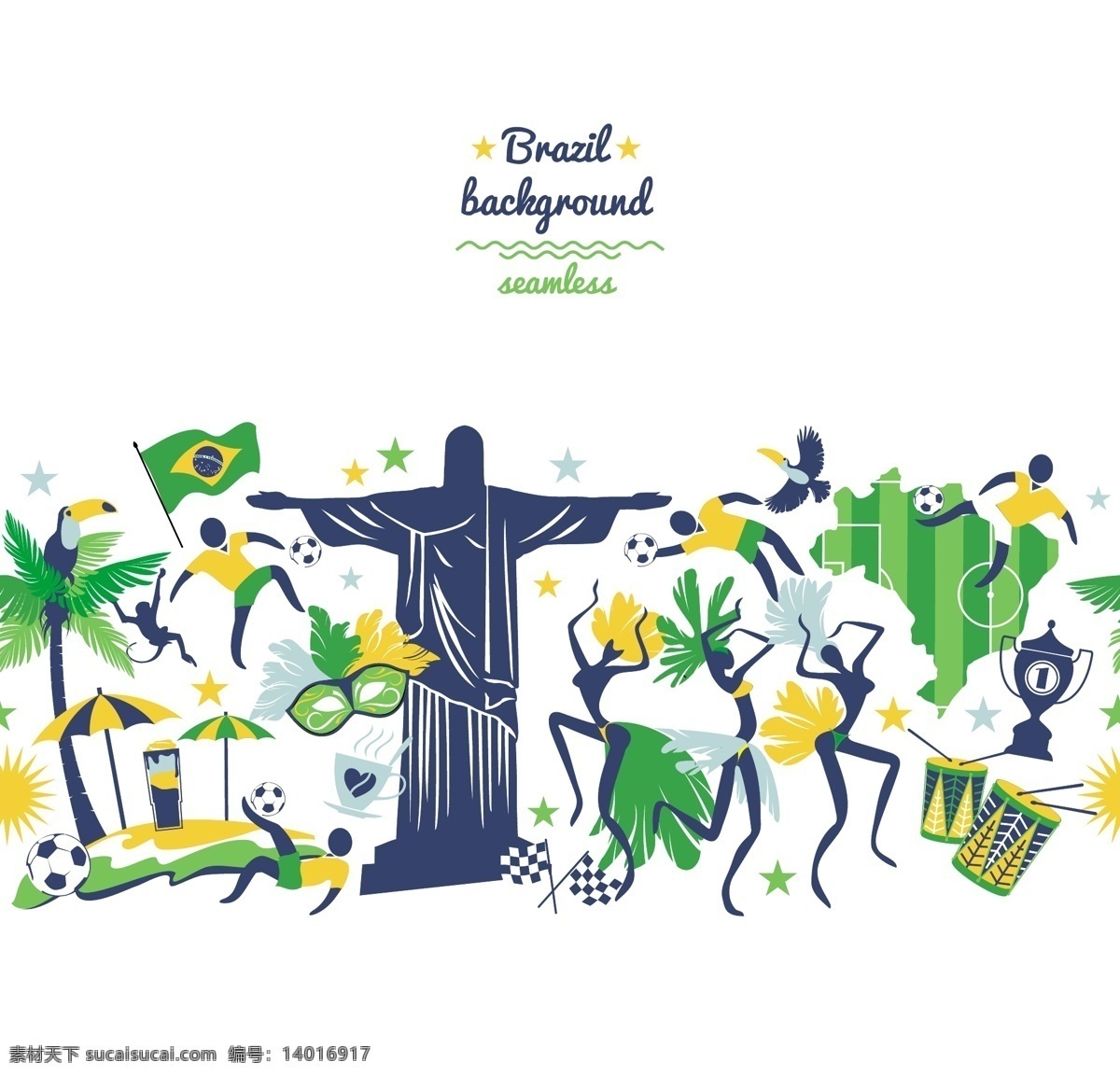 2016 巴西 奥运会 城市 背景 里约 体育 竞赛 banner 矢量
