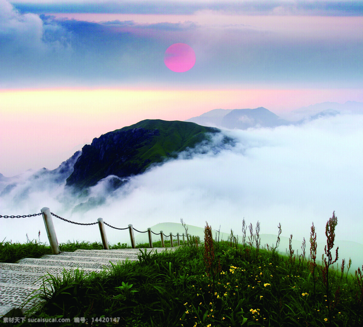 武功山风景 自然风景 风景 高山云雾 雾景 雪景 武功山 旅游摄影 摄影图库