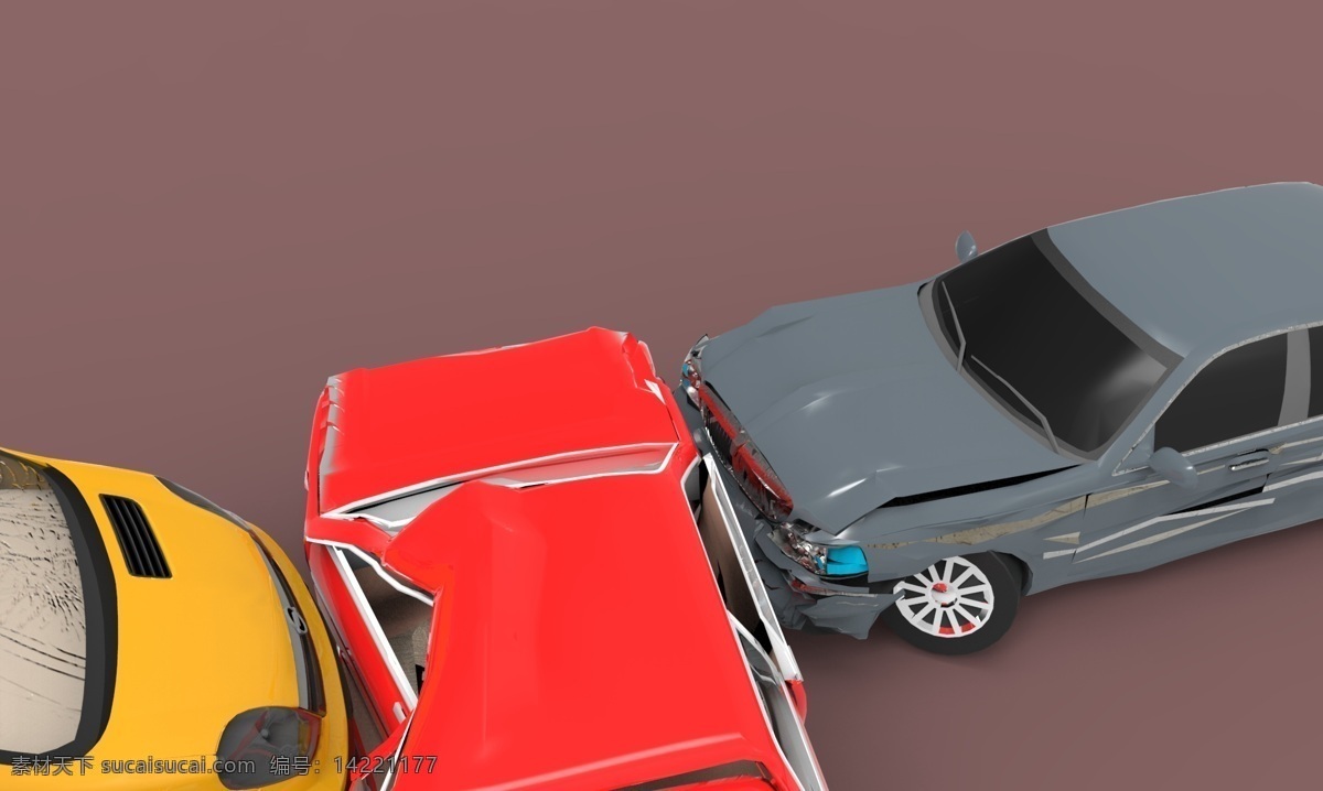 汽车 事故 插件 车 3d模型素材 其他3d模型