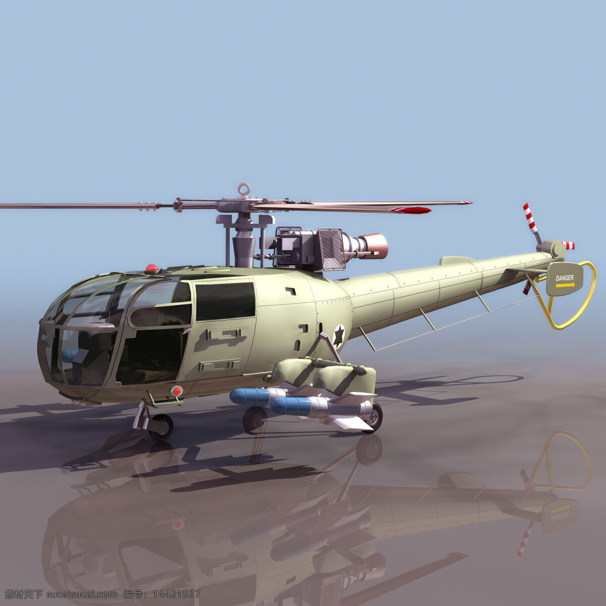 直升机 模型 alouette 军事模型 直升机模型 空军武器库 3d模型素材 其他3d模型