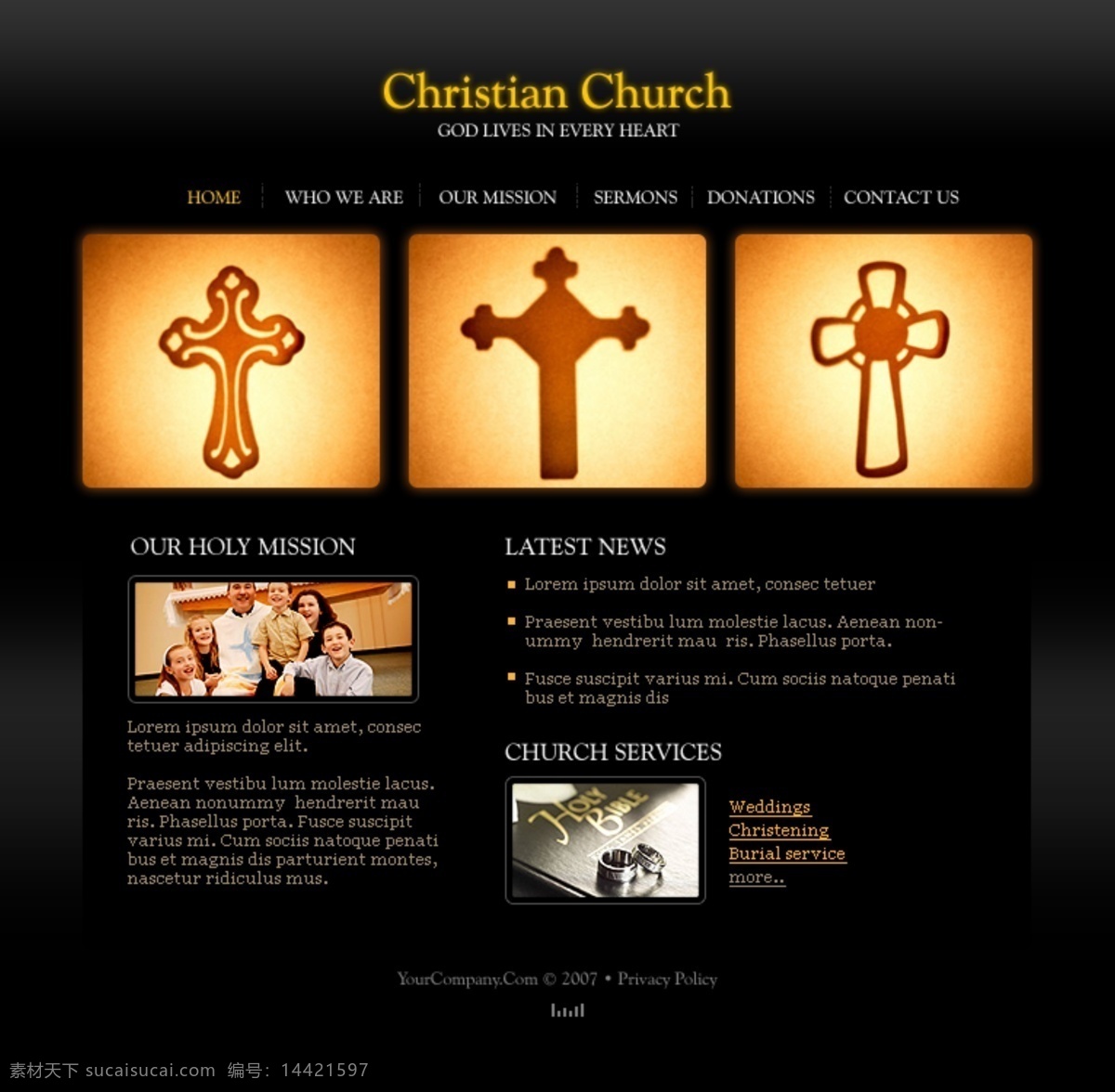 国外 网页设计 黑 黄 宗教 国外网页 简约 经典 网站 黑黄 网页素材 网页模板