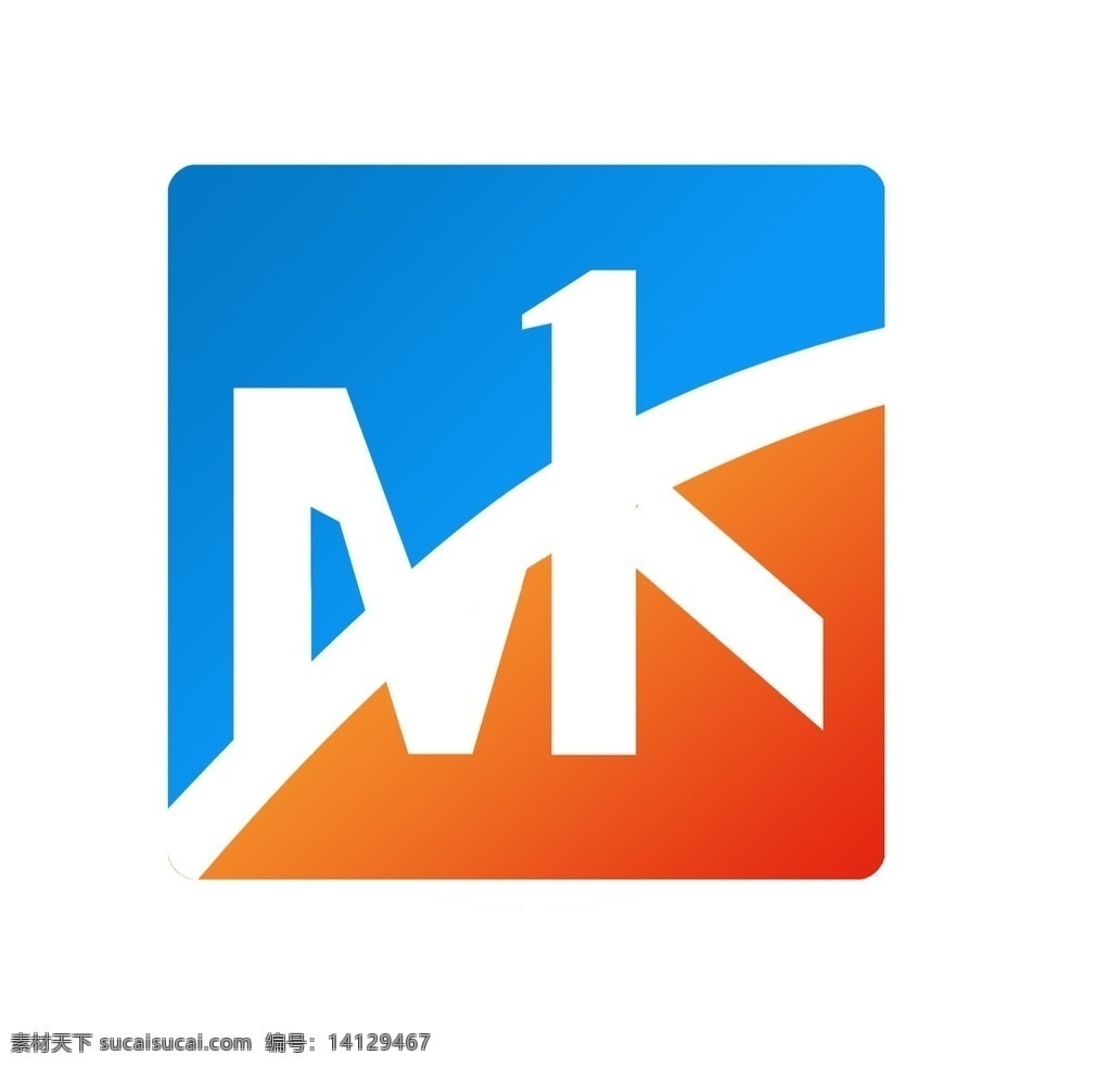 logo 标志设计 logo设计 字母mk标志 logo商业 分层素材