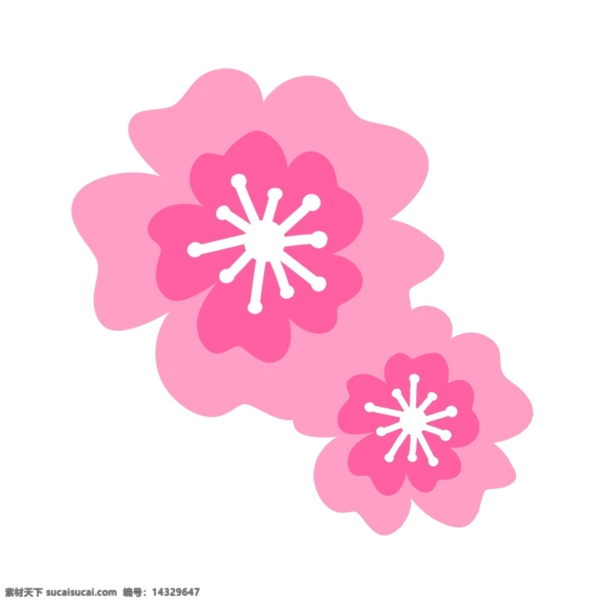 粉红色 创意 桃花 樱花 矢量 创意花 花朵 花卉图案 花开富贵 时尚花朵 矢量花朵 植物花朵 清新
