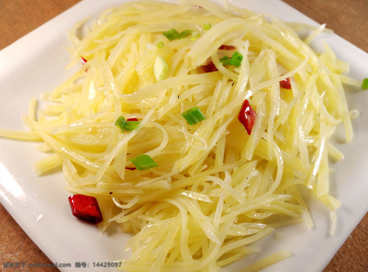 酸辣土豆丝 清炒土豆丝 湘菜 餐饮美食 传统美食