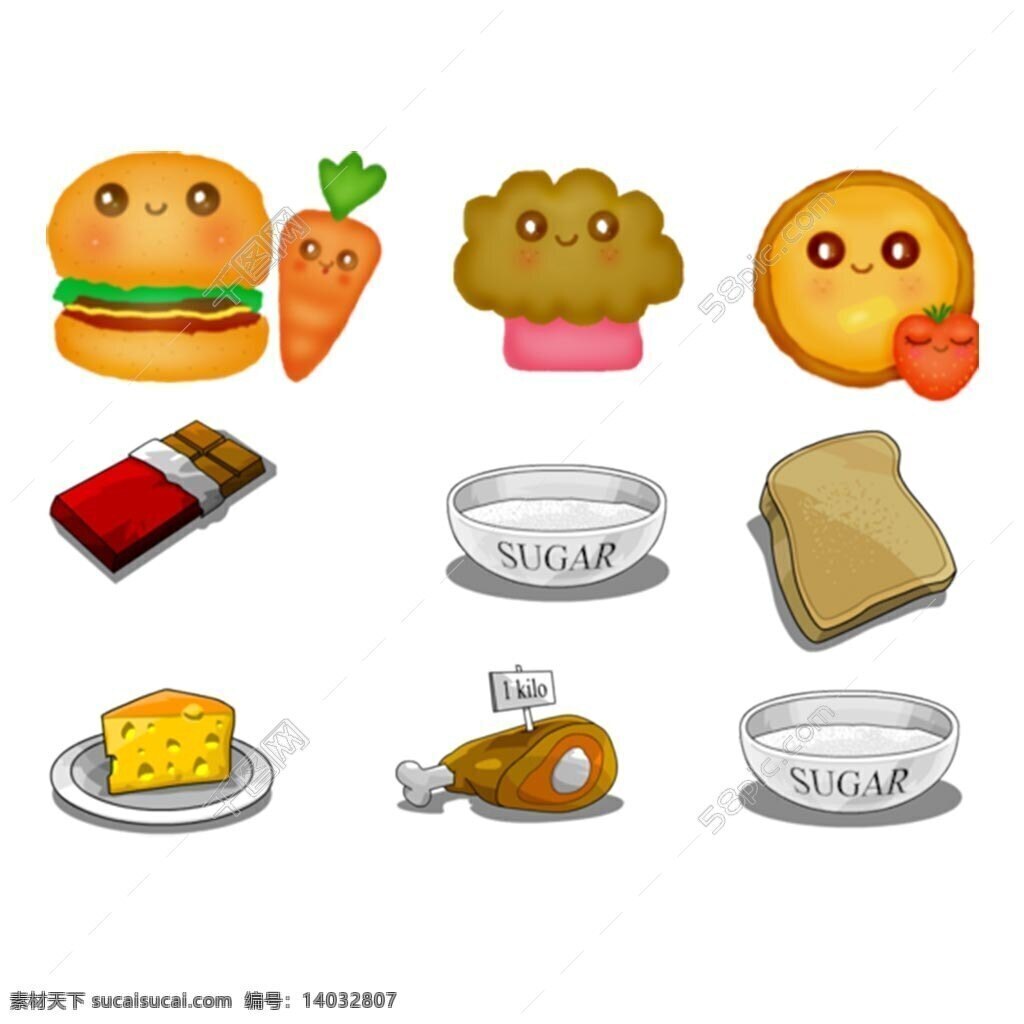 食品 厨具 icon 图标素材 汉堡 卡通图案 奶酪 矢量图 蔬菜 图案 图案素材 炸鸡