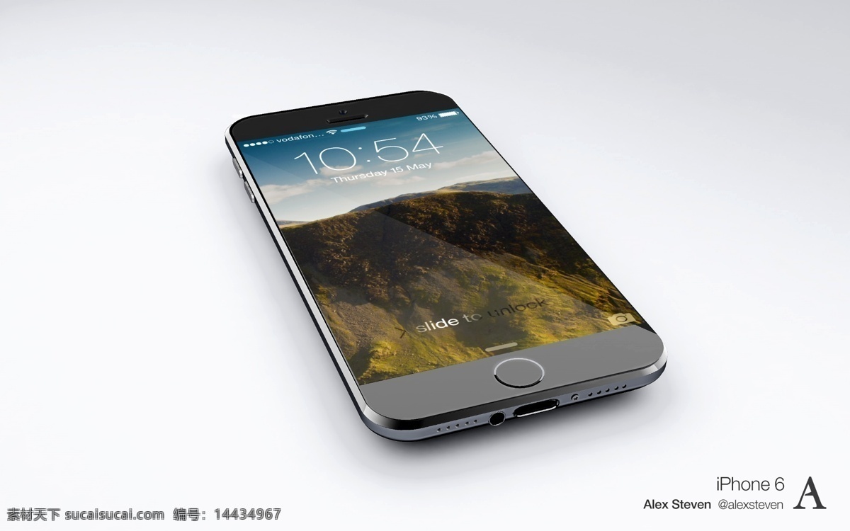 iphone6 手机 真机 苹果6 air 最新 模型 界面 ios 土豪金 银黑 灰 分层 白色