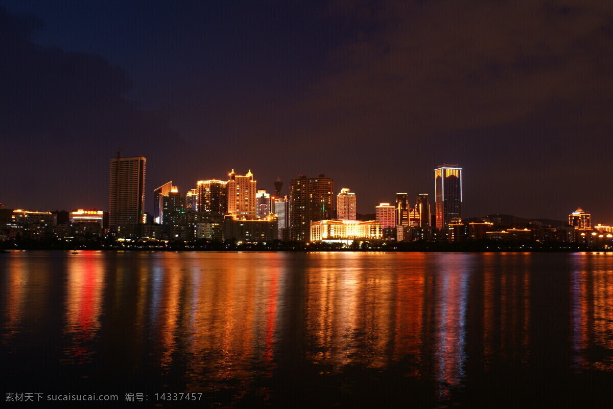 城市 璀璨 国内旅游 湖水 旅游摄影 奢华 天空 厦门市 筼 筜 湖 夜景 厦门 思明区 白鹭洲 筼筜湖 灯海 拍摄图片