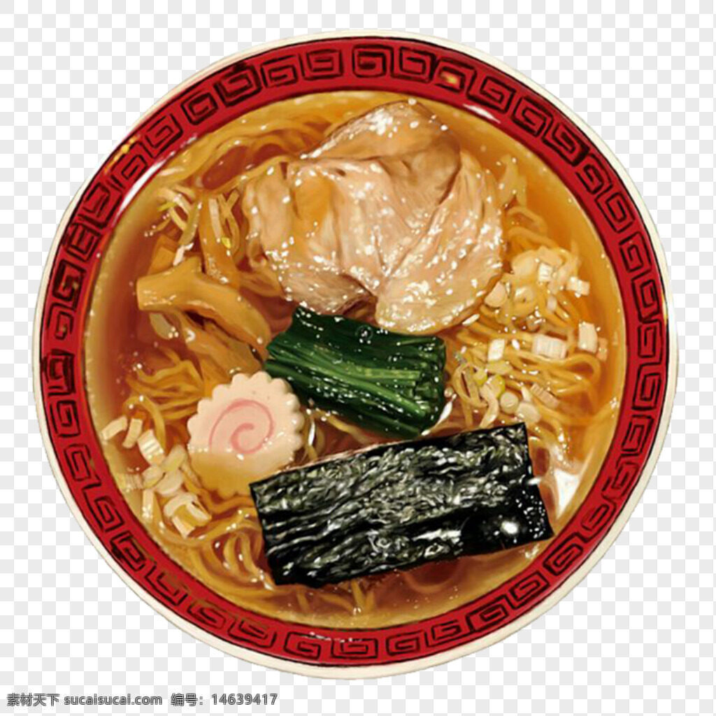日式拉面 手绘插画 日式美食 海苔 鸡蛋 海鲜汤 免抠图 食物插画 美食设计 日本料理 拉面插画 餐饮艺术 美食绘画 汤面 生活方式 食品装饰