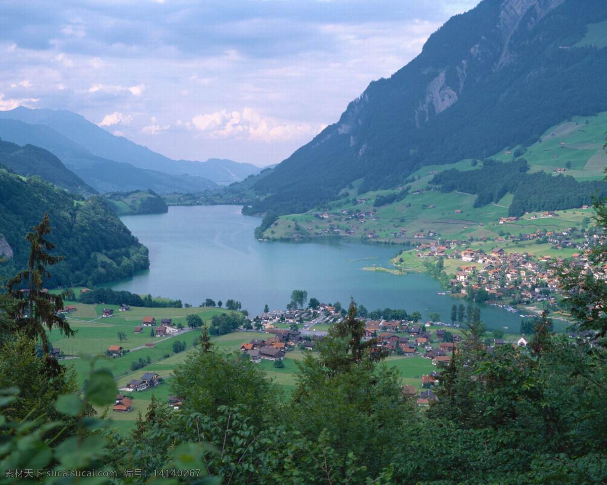 瑞士风光 瑞士小镇 自然景观 风景名胜 摄影图库