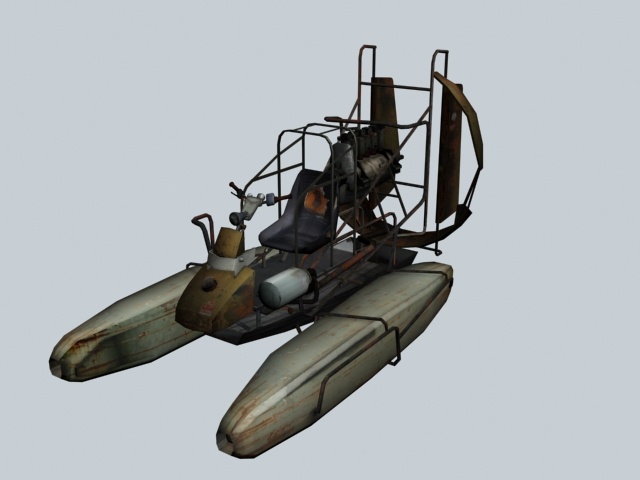 半条命 halflife airboat 汽船 游戏电影 3d模型素材 其他3d模型
