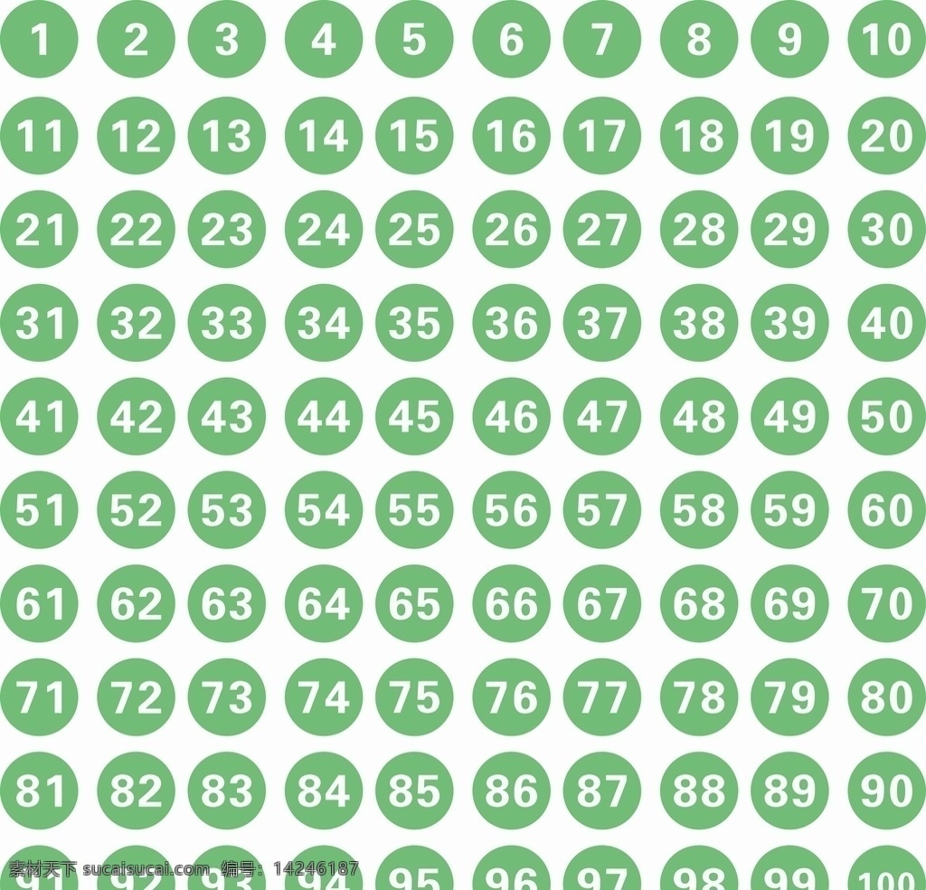 1100数字编号圆形编号素材图片下载-素材编号14246187-素材天下图库