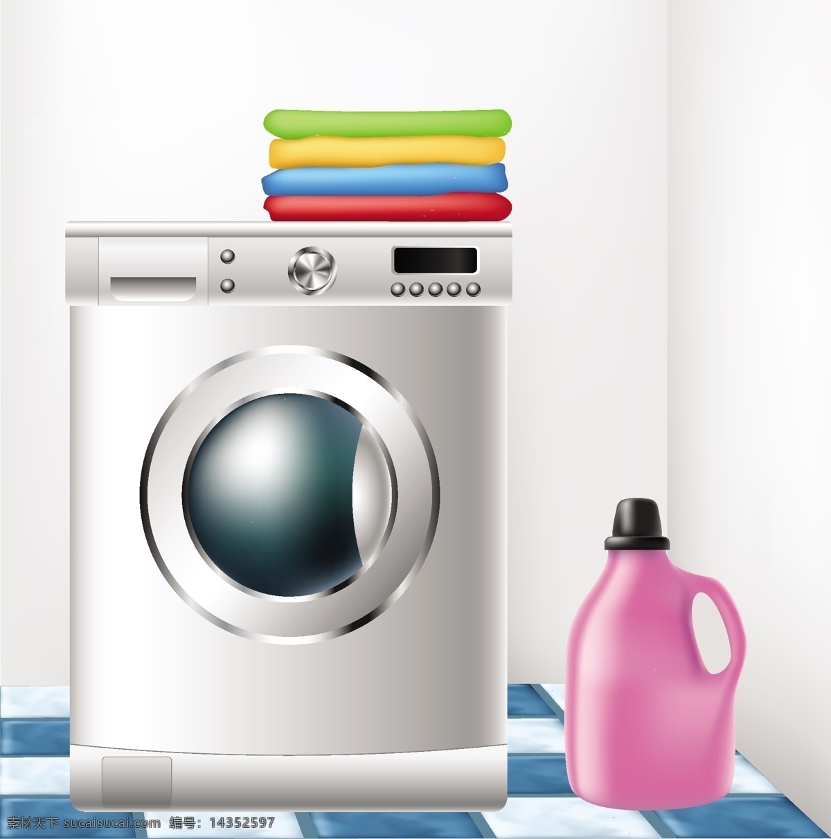 洗衣 工具 矢量 元素 白色 海报 商场 洗衣机 洗衣液 衣物