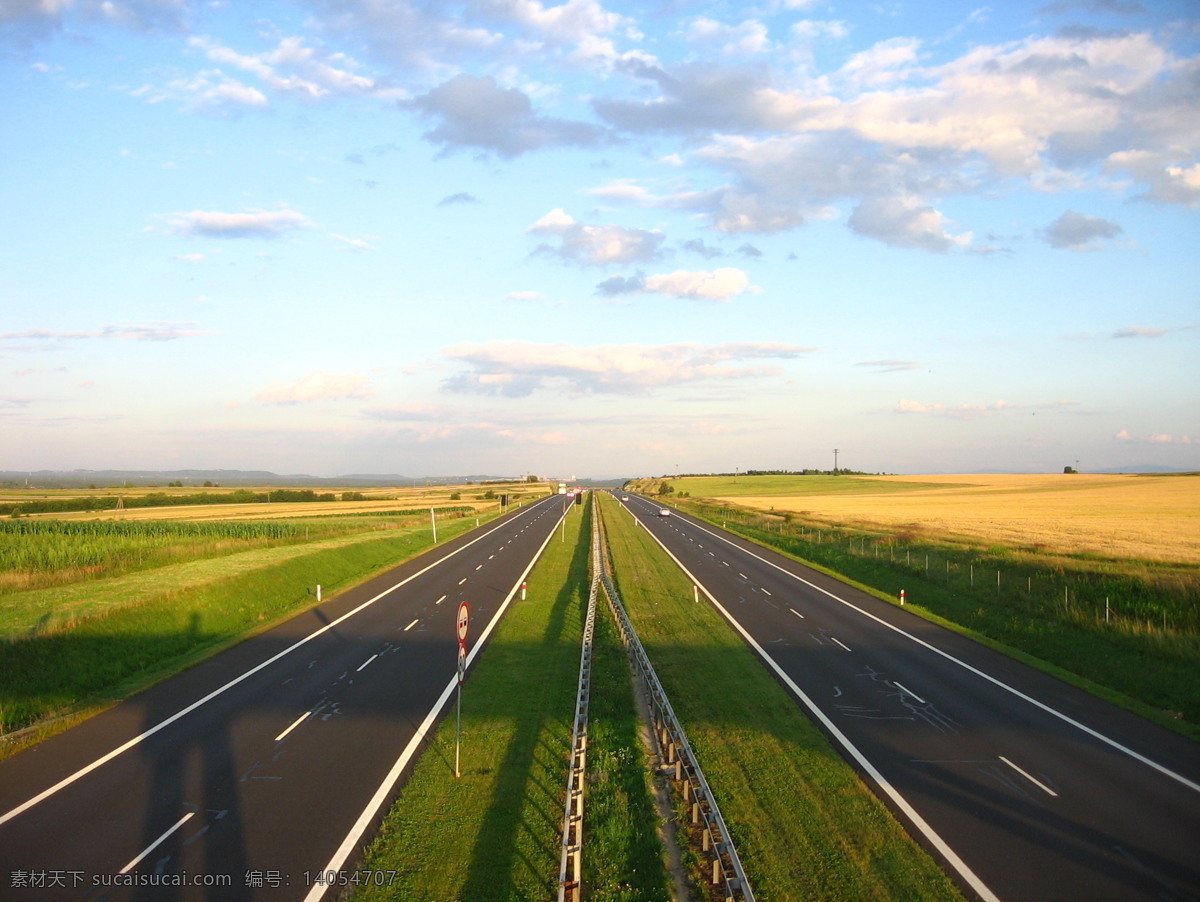 蓝天 白云 高速公路 蓝天白云 自然风景 公路 路 自然景观