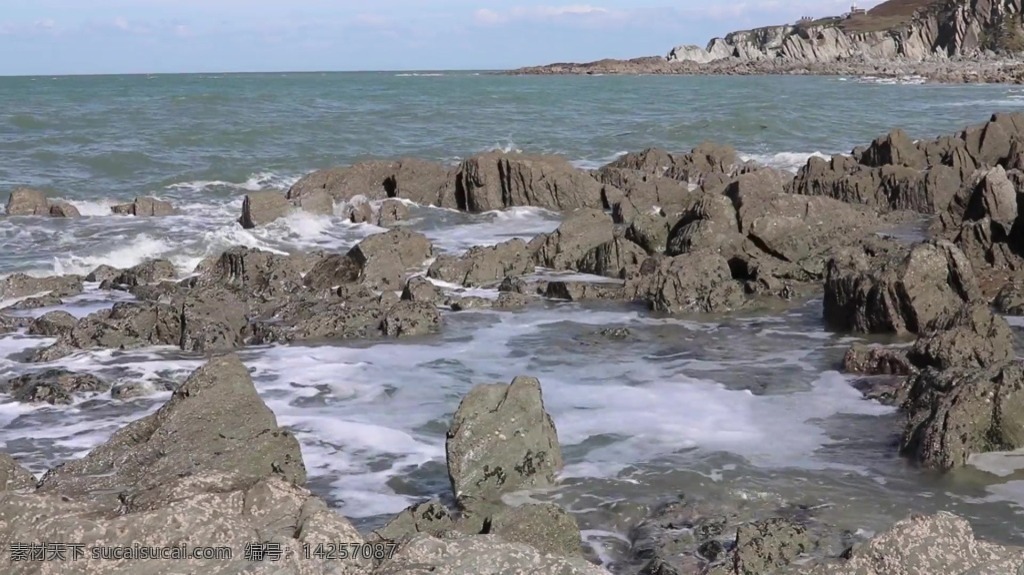 视频背景 实拍视频 视频 视频素材 视频模版 石头 海水 石头视频素材