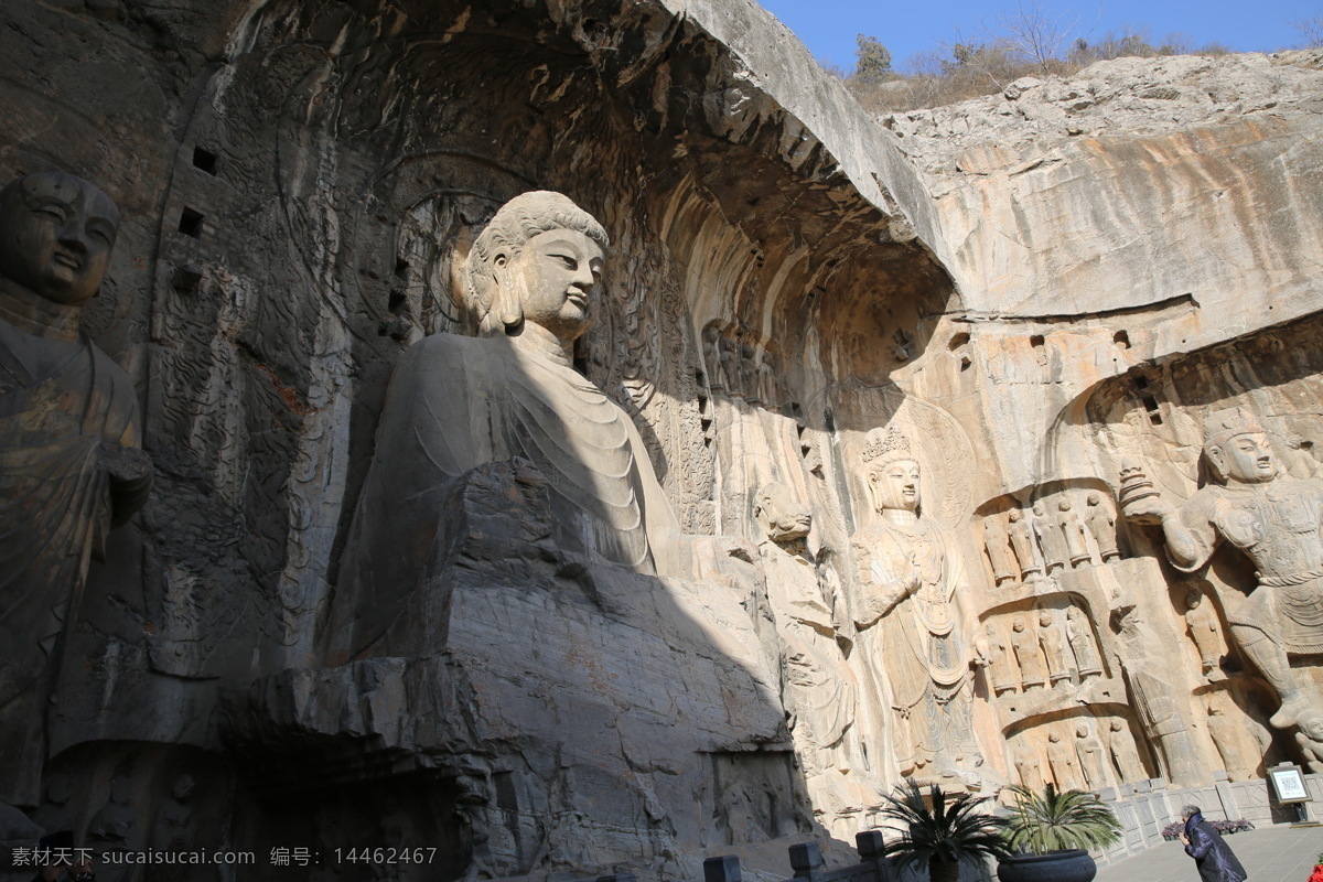 洛阳龙门石窟 景区 洛阳 白马寺 佛像 龙门 龙门石窟 浮雕 旅游摄影 国内旅游