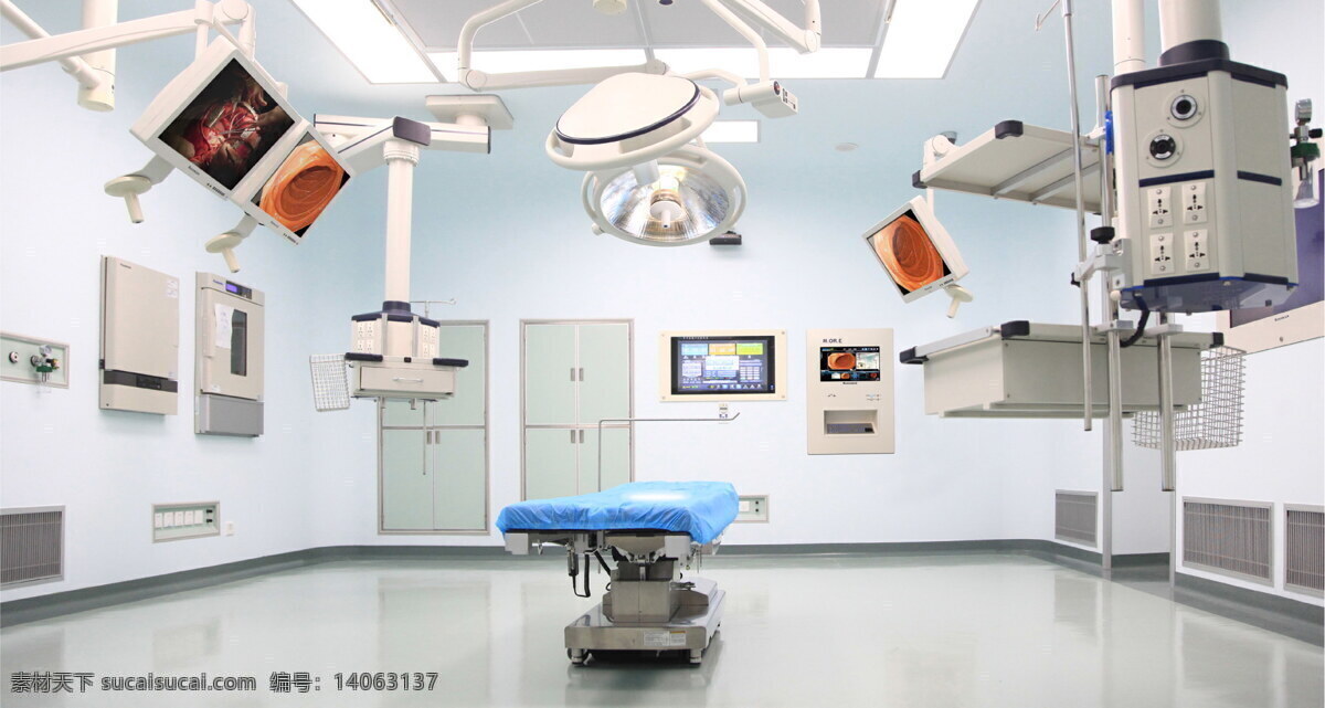kenswick 数字 一体化 手术室 实景 图 医疗 数字一体化 数字化 无影灯 医用吊塔 科技 灰色