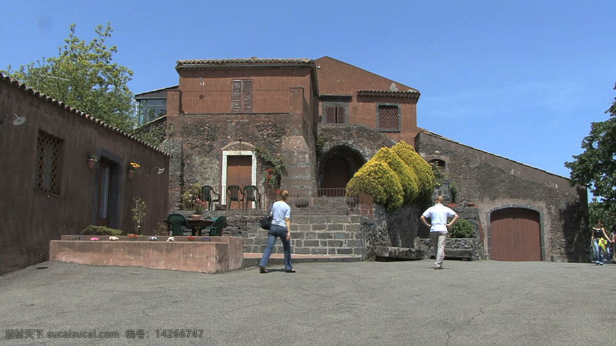 西西里岛 酒 庄 股票 录像 建筑 视频免费下载 外墙 意大利 埃特纳火山 酒厂 游客 其他视频