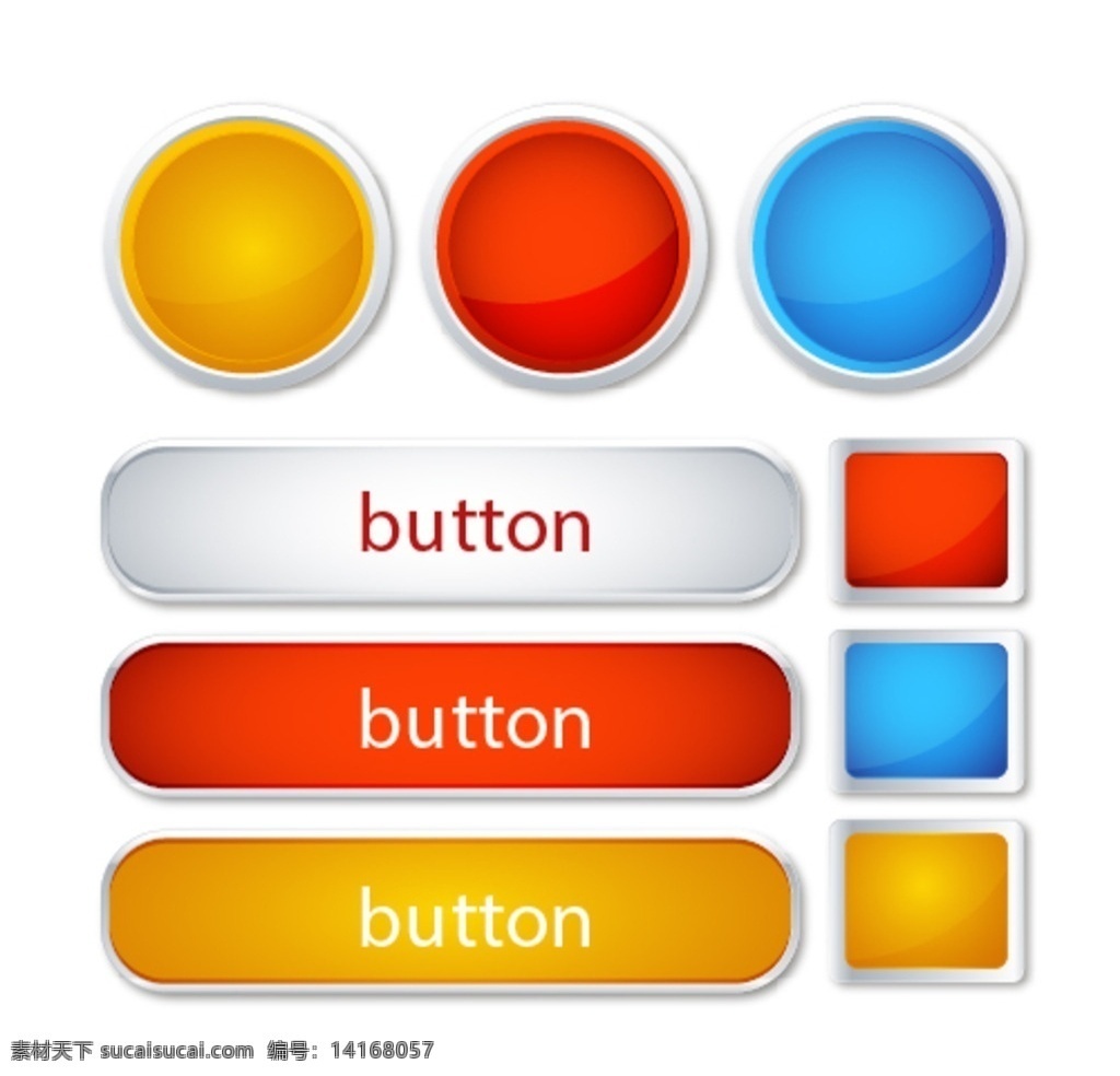 按钮 适用于宣传栏 宣传单 折页 名片 移动界面设计 手机界面