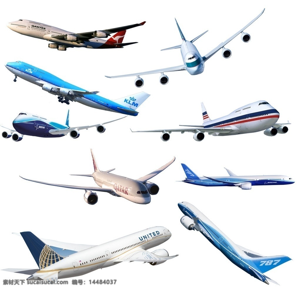 航空飞机 航空 飞机 波音 波音747 波音787 载客 运输机 分层 现代科技 交通工具