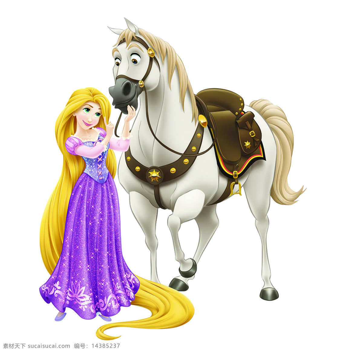 骑马的公主 骑马 女孩 图案 儿童 小女孩 动漫动画 动漫人物