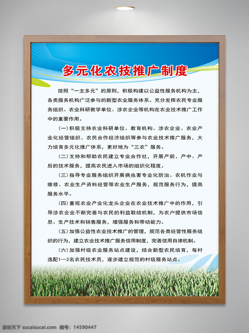 多元化 农技推广 制度 公益性服务 农业科研 教育机构 农业产业化 农民经济组织 技术推广 三农服务 技术服务 组织程度 专业化 信息提供 生产技术 资源管理 服务规范 技术推广站 公益性组织 服务质量