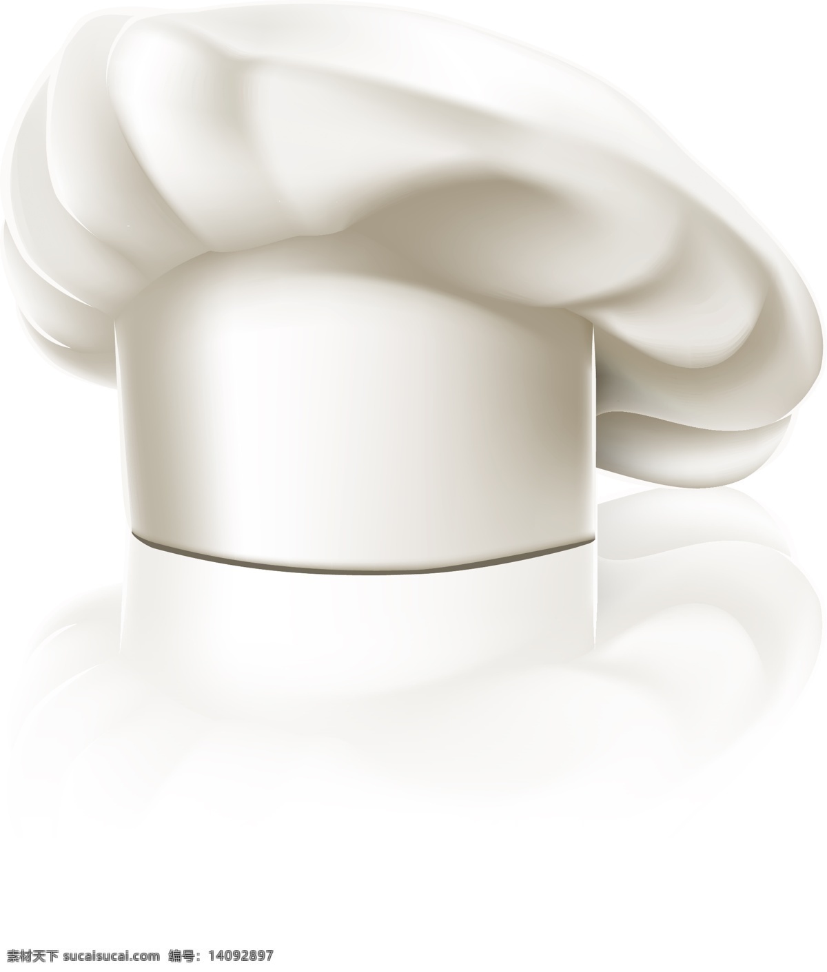 洁白的厨师帽 洁白 厨师帽 帽子 其他人物 矢量人物 矢量素材 白色